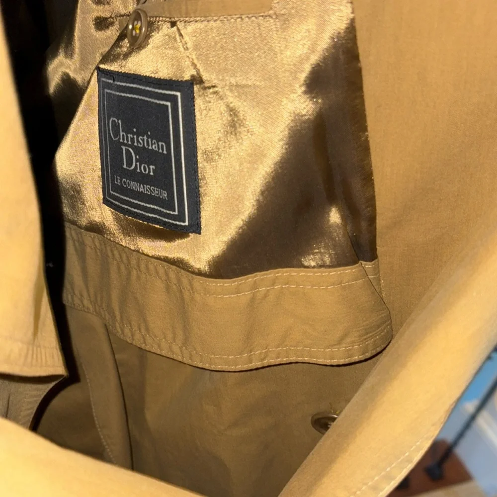 Authentic Christian Dior Vintage Military Trench sz 10 excellent condition ❤️ - Picture 5 of 16